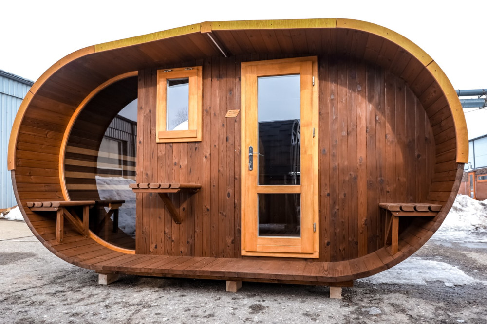 Sauna oval Luxus 4,00m Timberart image 11