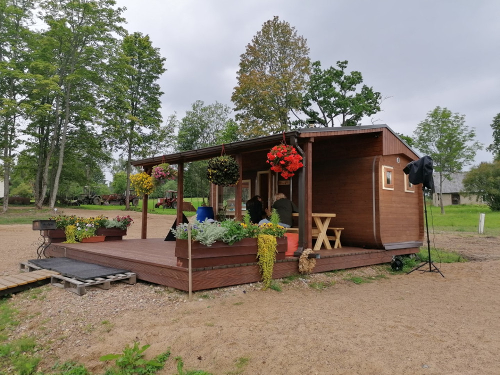 Sauna rechteckig mit Terrasse 6,00m Timberart image 10